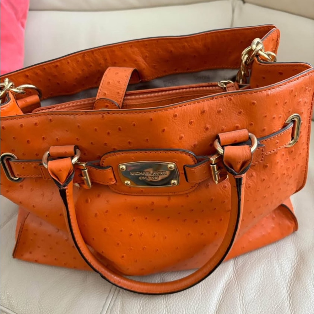 Michael Kors Vibrant Orange Satchel